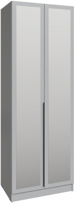 Шкаф Мадрид (0,8) с 2 ящ. внутри с зеркалом, Камень серый