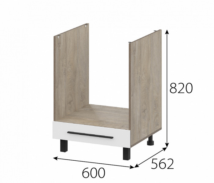 КГ Этна Стол под плиту 6Д1Я Софт Вайт