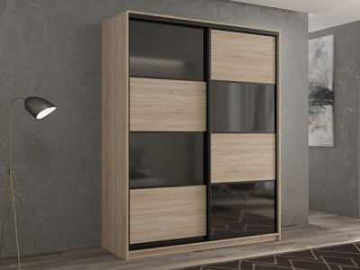 Шкаф-купе Кааппи 13 Сонома Светлый 140х45х230 см