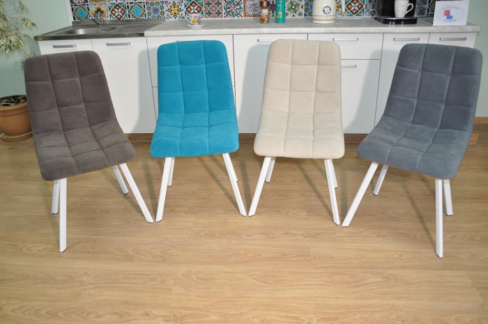 Стул ХИТ-2 / белый / горчичный