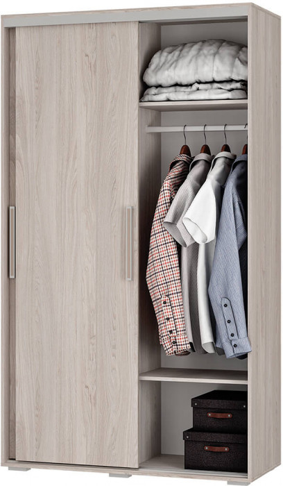 Шкаф-купе "Мебелони" ШКК-11 ясень белый