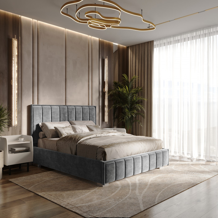 Кровать с подъемным механизмом Мирабель КР-11 (1,4м), Грифельный