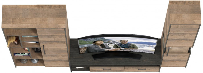 Трувор Гостиная 020, дуб гранж песочный/интра