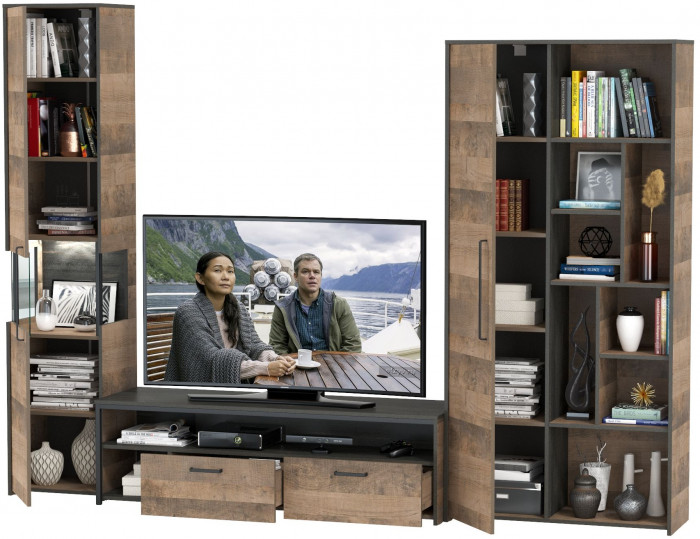 Трувор Гостиная 020, дуб гранж песочный/интра