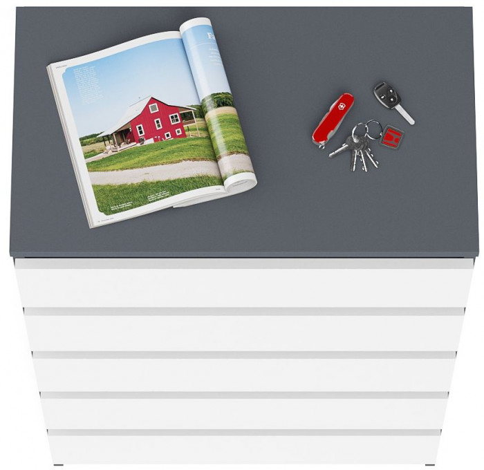 Мори Комод МК700.5, графит/белый