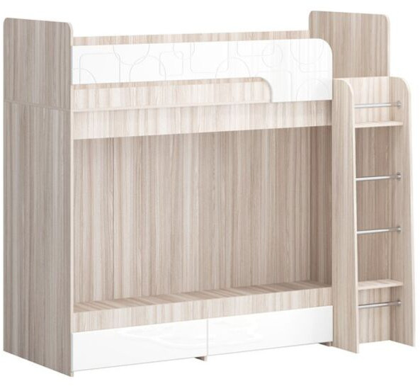 Двухъярусная кровать Бемби МДФ NEW, ясень (Гарвиш, Ясень шимо светлый)