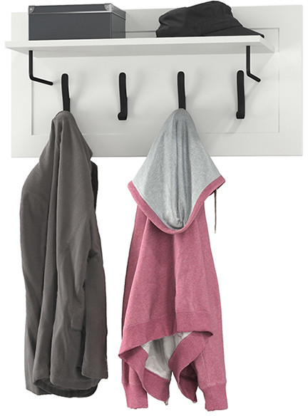 Остин 15.12 Вешалка, белый шагрень