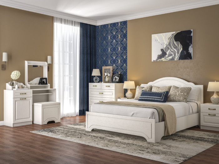 Ливерпуль Пуф 14.02, ясень ваниль/белый/эко-кожа гранд белый