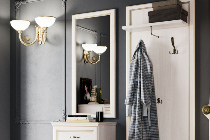 Зеркало над тумбой высокой Сиена