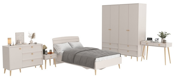 Афина Спальня 38-1200, цвет кашемир серый, сп.м. 1200х2000 мм., б/м, основание есть - фанера