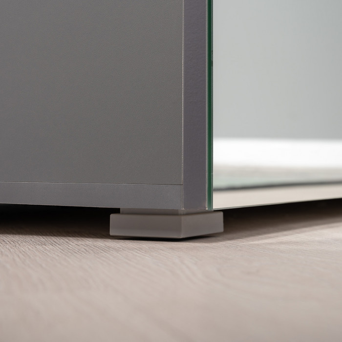 Октава Прихожая 21, серый графит/дуб крафт золотой/фасады МДФ серый графит