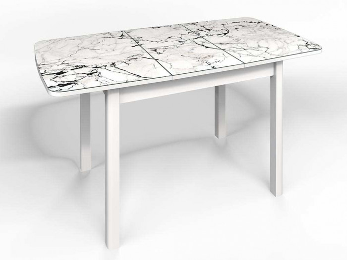 Стол СМ-1 Флорида опора массив прямая белый