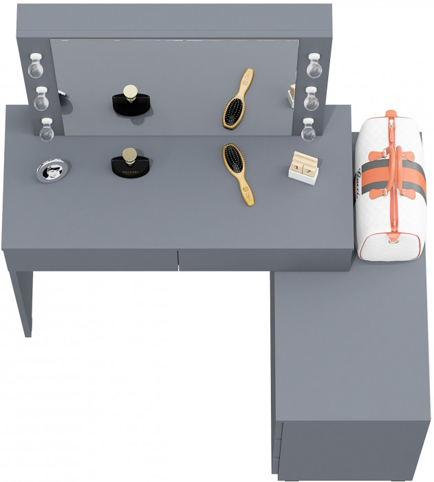 Стол косметический с подсветкой 110, графит