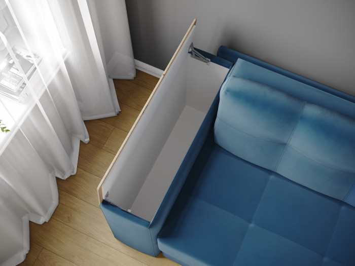 Диван раскладной Нави, серый/мдф бриз