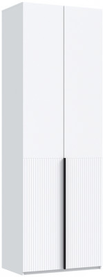 Шкаф 2-х створчатый Марвэл, Белый/Браш вайт