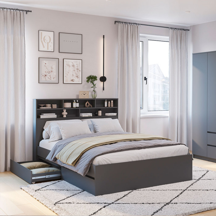 Симпл СП-03 стеллаж-полка графит