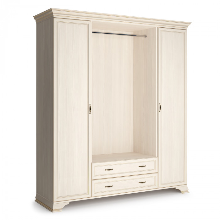 Шкаф распашной четырехдверный с зеркалами Сиена