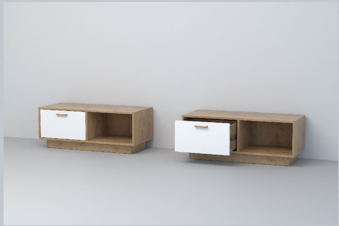 Эго Тумба Т-4 ПД (Камень Темный/Дуб Крафт Золотой)