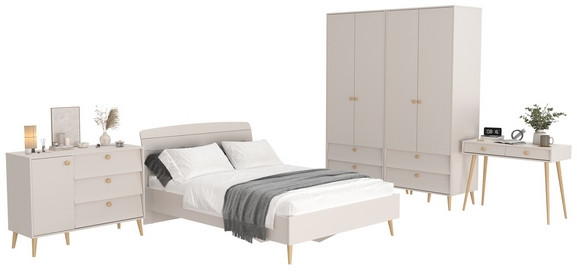 Афина Спальня 19-1400, кашемир серый