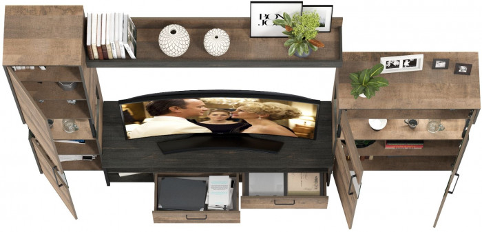 Трувор Гостиная 025, дуб гранж песочный/интра