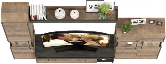 Трувор Гостиная 025, дуб гранж песочный/интра