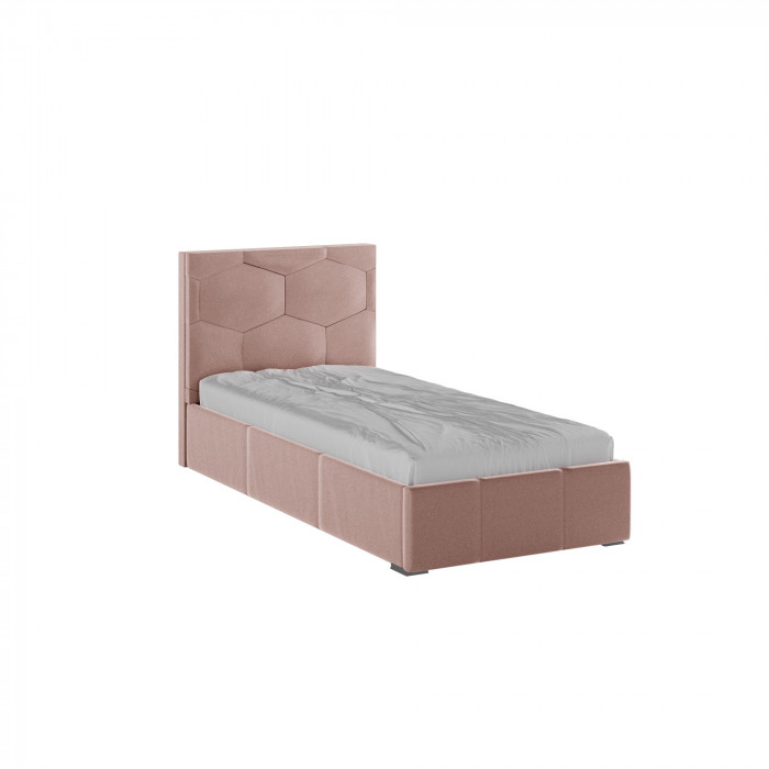 Манука Кровать интерьерная 900 пыльная роза, ортопед