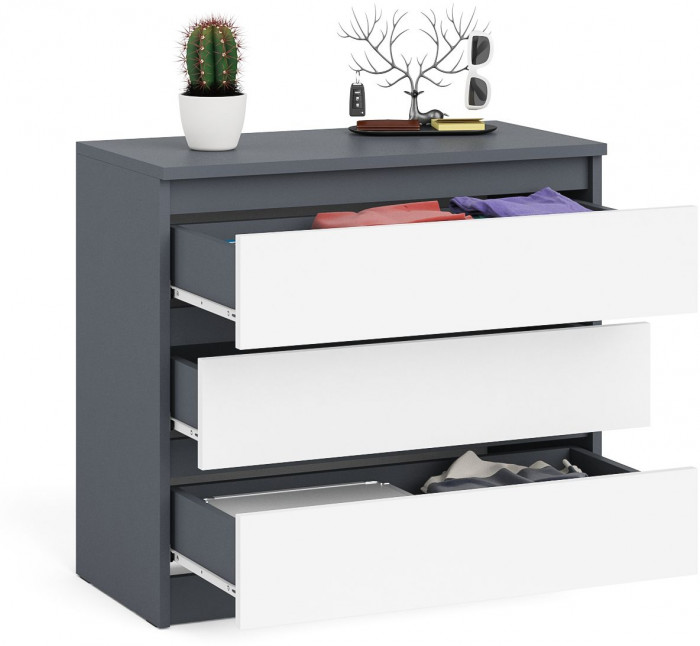 Мори Комод МК800.1, графит/белый