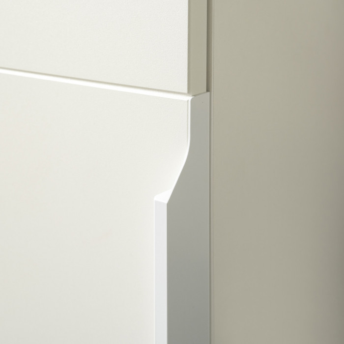 Октава Прихожая 23, белый шагрень/дуб крафт золотой/фасады МДФ белый шагрень