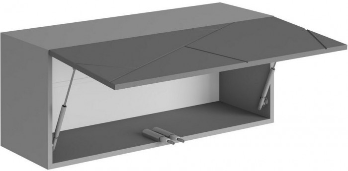 ГРАНЖ Шкаф навесной ШН-003 (Д.900) (Серый шифер / Графит софт)