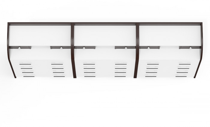 Три комода С-МД-К6 (Шесть), венге/белый шагрень