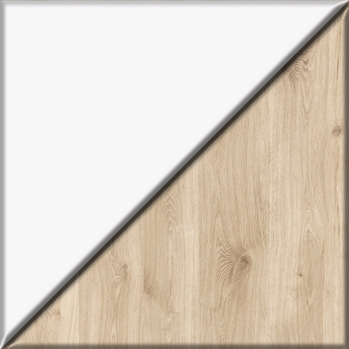 Эйп 11.40 Кровать + 13.322 Комод, белый/дуб белый