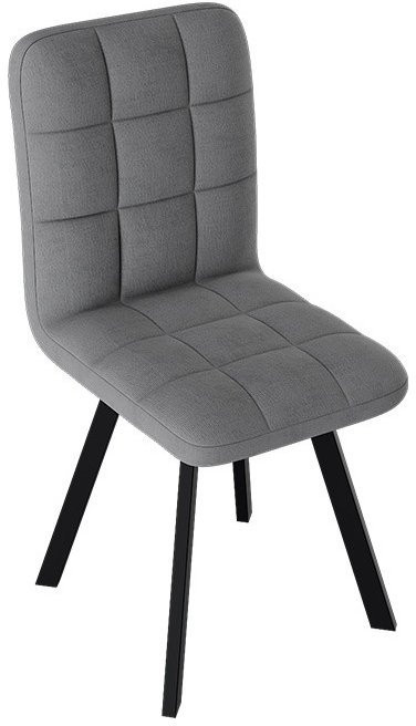 Франк ДП 2-17 Стул (паук) (Белый матовый/Кожзам Серый)