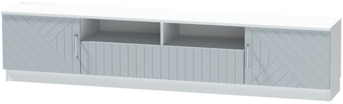 Тумба-3 под ТВ напольная "Иннэс-7", Белый/Монблан Р-836