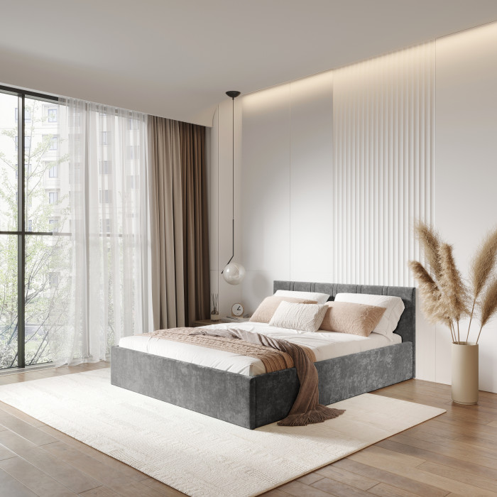 Кровать с подъемным механизмом Ника КР-08 120х200, Грифельный