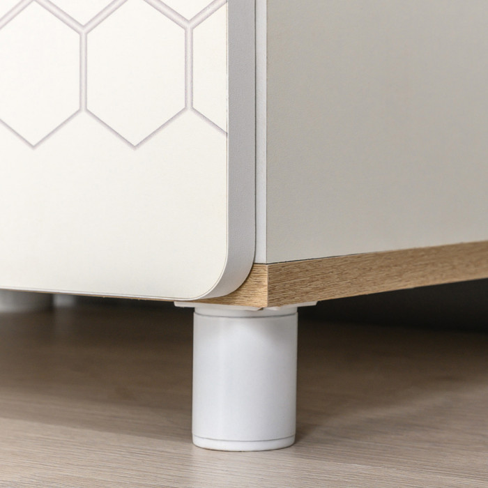 Эйп 11.40 Кровать + 13.334 Шкаф, белый/дуб белый