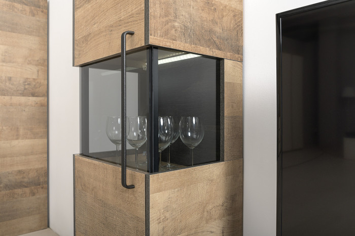 Трувор Гостиная 033, дуб гранж песочный/интра