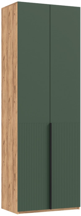 Тумба косметическая со шкафом 2х-ств Марвэл, Крафт золотой/Браш мени грин